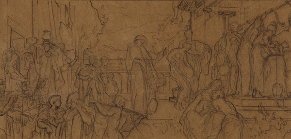 Study for the composition of 'Captive Andromache'